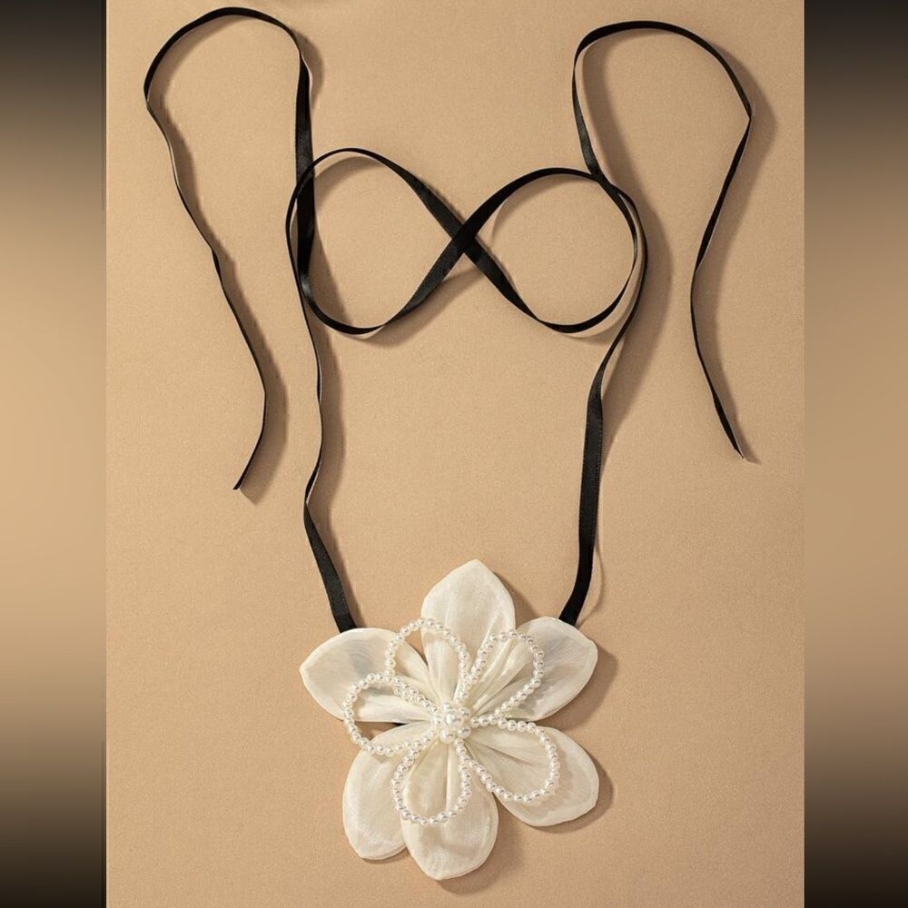 flower choker necklace  S45